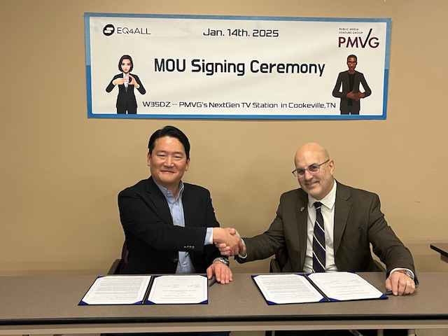 2025년 1월 미국 테네시주에서 열린 PMVG와 MOU 체결식.(사진=이큐포올)